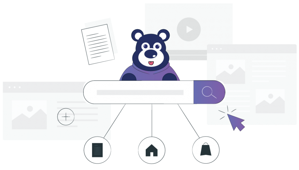 Cartoon, Bear, Text, Line, Design, Graphic design