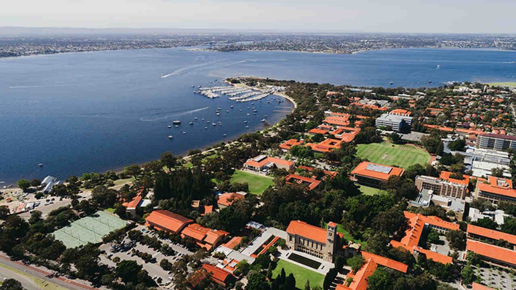 Aerial photography, Bird's-eye view, Residential area, Metropolitan area, Urban area, Suburb, Landscape, Real estate, Photography, Coast, City, Coastal and oceanic landforms, Tourism, Peninsula, Bay, Urban design, Sea, Resort, The University of Western Australia